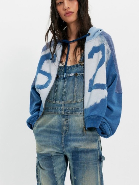 We The Free Tops - We The Free Wild Blues Hoodie - Casual Light/Dark Blue- Size Large